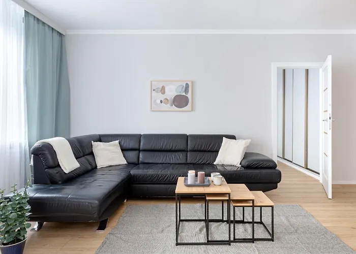 Apartment Ecru Spacious Modern With Skyline View Wwa13 Warsaw